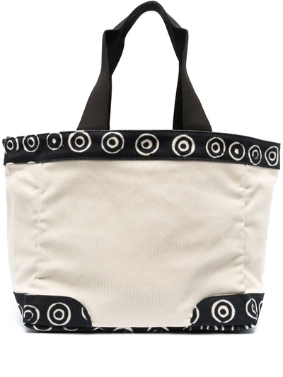 10 Corso Como Spiral-trimmed Tote Bag In Neutrals