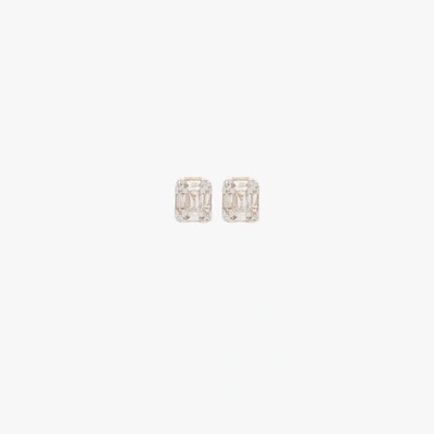 Adina Reyter 14k Yellow Gold Square Diamond Stud Earrings In Gold