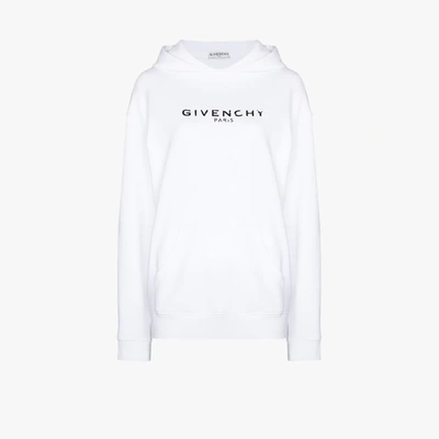 Shop Givenchy Hoodie Mit Print In Weiss