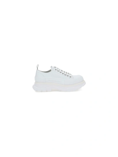 Shop Alexander Mcqueen Sneakers In White/silver