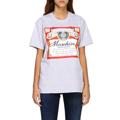 Shop Moschino X Budweiser T-shirt In Cotton Jersey In Red