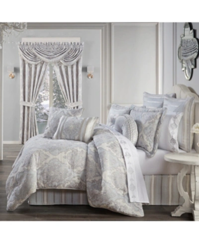 Shop J Queen New York Iceland California King Comforter Set, Set Of 4 Bedding In Powder Blue
