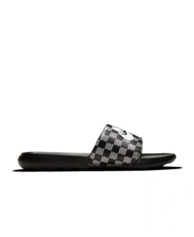 Shop Nike Men's Victori One Slide Sandals From Finish Line In Black, White
