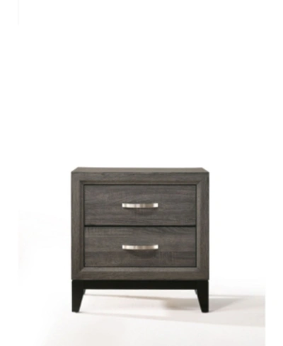 Shop Acme Furniture Valdemar Nightstand In Gray