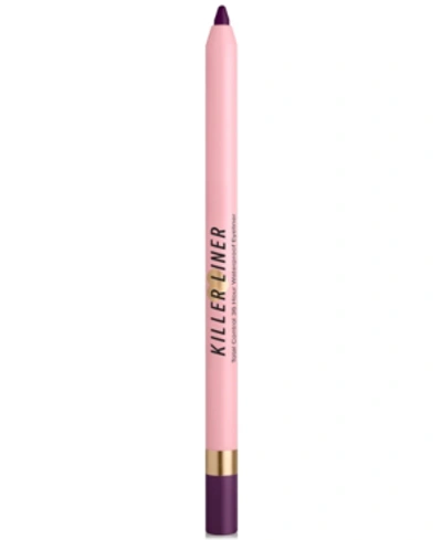 Shop Too Faced Killer Liner 36-hour Waterproof Gel Eyeliner In Killer Queen - Deep Plum