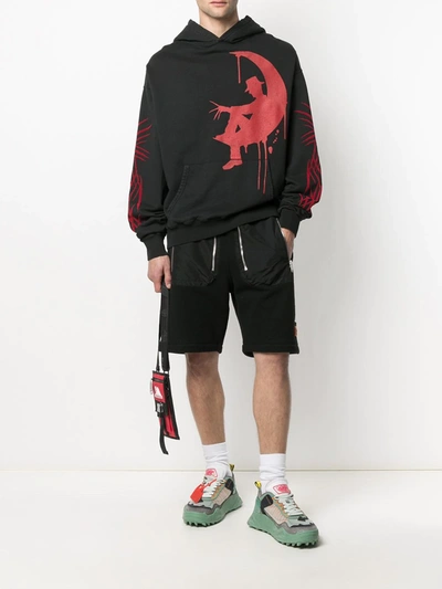 Shop Formy Studio Freddy Krueger Print Hoodie In Black