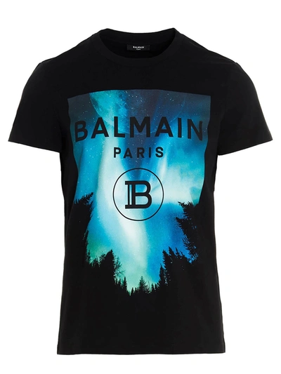 Shop Balmain Rubber T-shirt In Black
