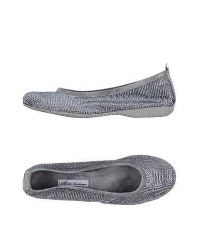 Shop Alberto Venturini Ballet Flats In Grey