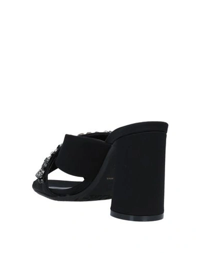 Shop Tiffi Woman Sandals Black Size 8 Textile Fibers