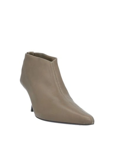 Shop The Row Booties In Khaki