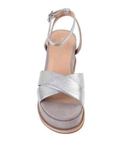 Shop Apepazza Woman Sandals Silver Size 6 Soft Leather