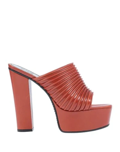 Shop Givenchy Sandals In Rust