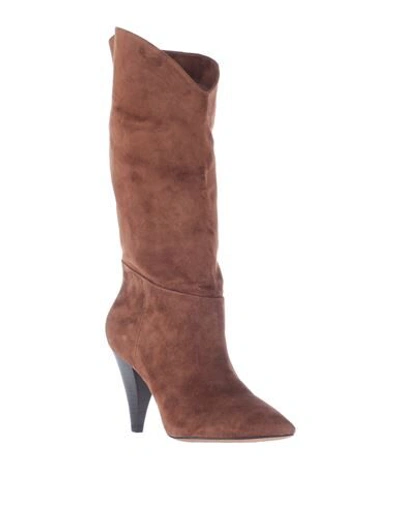 Shop Lola Cruz Knee Boots In Brown