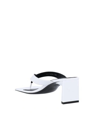 Shop Balenciaga Toe Strap Sandals In White