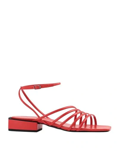 VIC MATIE VIC MATIĒ WOMAN SANDALS RED SIZE 8 SOFT LEATHER 11979749PS 6