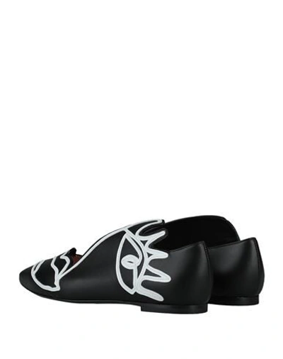 Shop Moschino Ballet Flats In Black