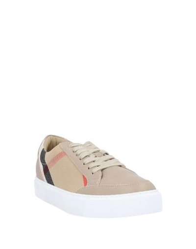 Shop Burberry Sneakers In Beige