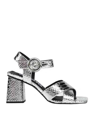 Shop 67 Sixtyseven Sandals In Silver