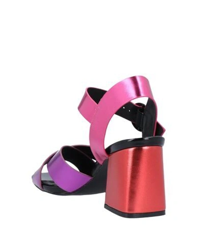 Shop 67 Sixtyseven Sandals In Purple