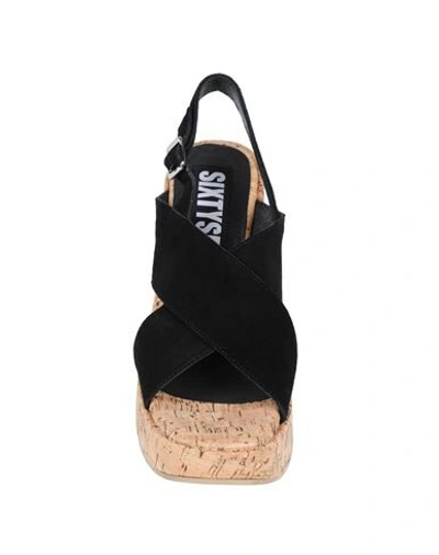 Shop 67 Sixtyseven Woman Sandals Black Size 7.5 Soft Leather