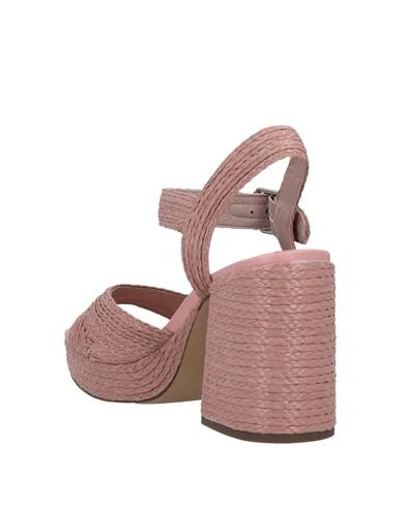 Shop 67 Sixtyseven Sandals In Pastel Pink