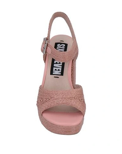 Shop 67 Sixtyseven Sandals In Pastel Pink