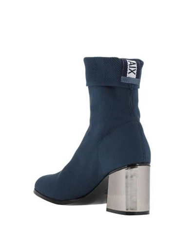 Shop Armani Exchange Ankle Boots In Slate Blue