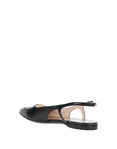 Shop Bottega Veneta Ballet Flats In Black