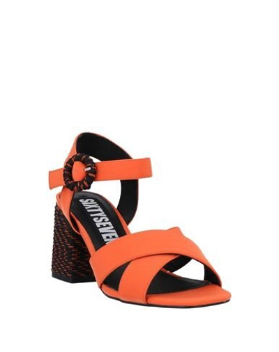 Shop 67 Sixtyseven Sandals In Orange