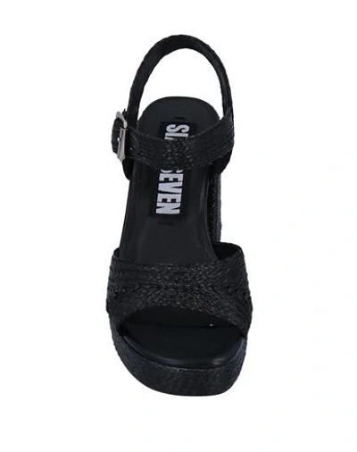 Shop 67 Sixtyseven Woman Sandals Black Size 7.5 Textile Fibers
