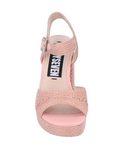 Shop 67 Sixtyseven Sandals In Pale Pink