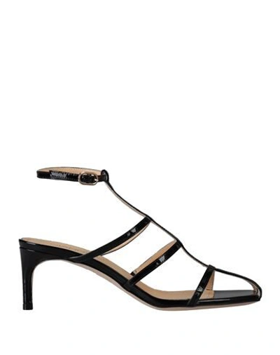 Shop Giannico Woman Sandals Black Size 11 Soft Leather