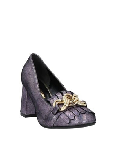 Shop Albachiara Loafers In Light Purple