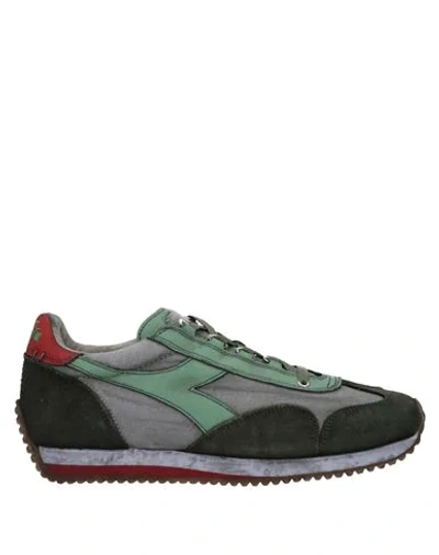 Shop Diadora Sneakers In Dark Green