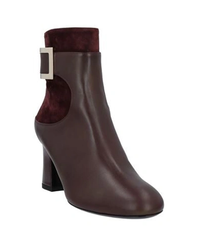 Shop Roger Vivier Ankle Boots In Cocoa