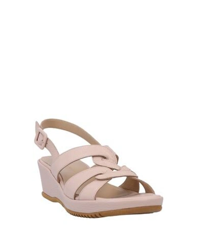 Shop Mirabo' Sandals In Pale Pink