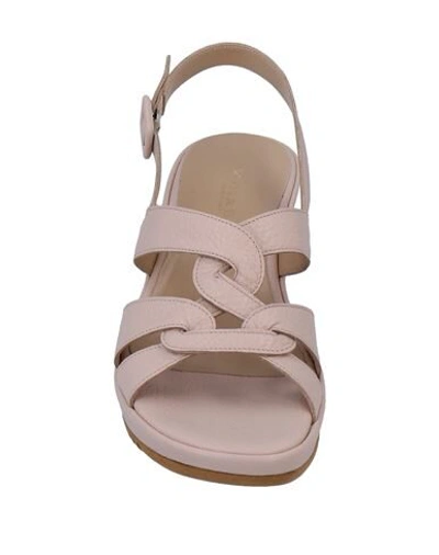 Shop Mirabo' Sandals In Pale Pink