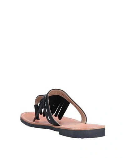 Shop Virreina Toe Strap Sandals In Black