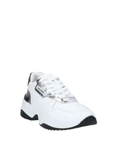 Shop Dsquared2 Woman Sneakers White Size 6 Calfskin