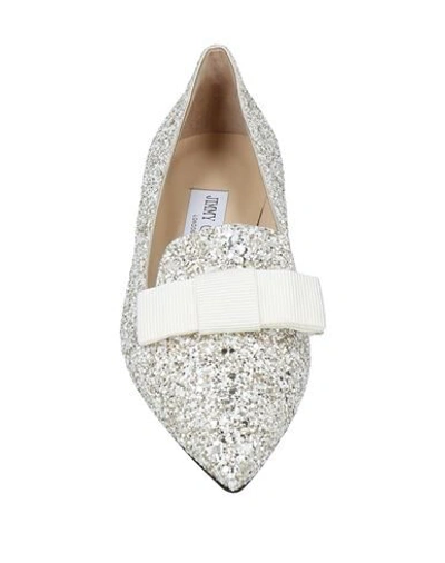 Shop Jimmy Choo Loafers In Platinum