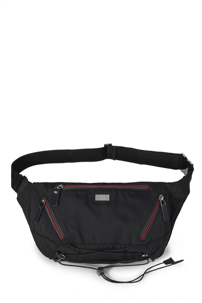 Pre-owned Gucci Black Canvas Bungee Cord Belt Bag