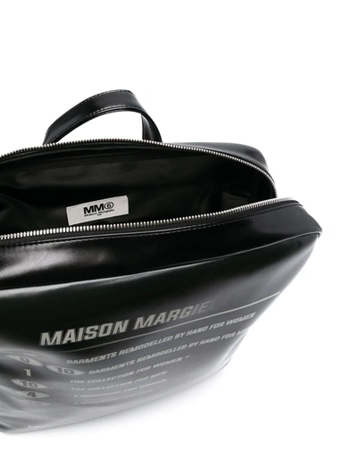 Shop Mm6 Maison Margiela Motorcross Logo Backpack In Black