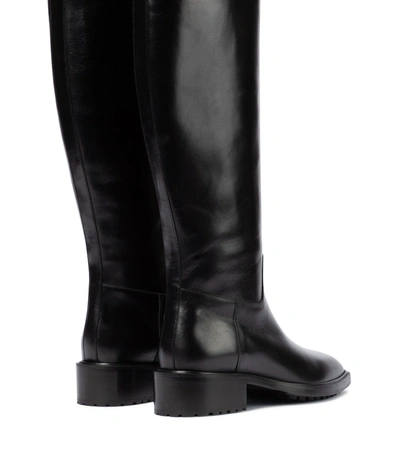 Shop Aeyde Tammy Leather Riding Boots In Black