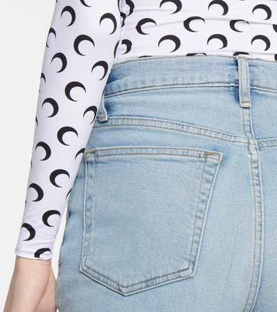 Re/done Originals Comfort Stretch High Waist Ankle Crop Jeans In Blue