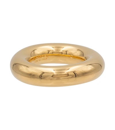 Shop Jil Sander Sterling Silver Ring In Gold