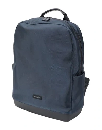 Shop Moleskine Backpacks In Slate Blue