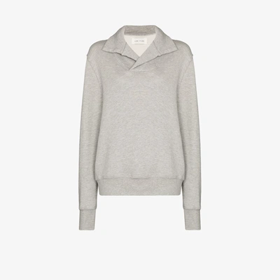 Shop Les Tien Meliertes Sweatshirt In Grau