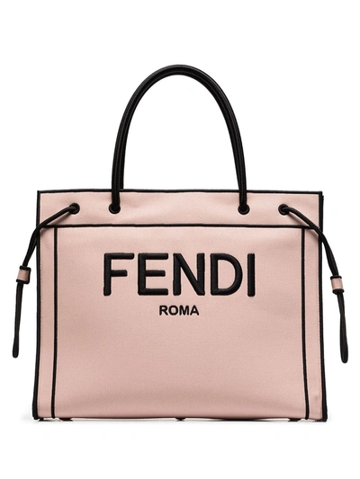 Shop Fendi Large  Roma Tote Bag In Pink