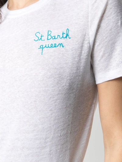 Shop Mc2 Saint Barth St Barth Queen T-shirt In White