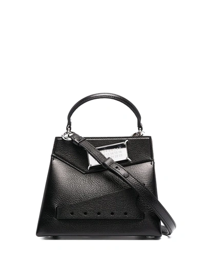 Shop Maison Margiela Snatched Small Tote Bag In Black